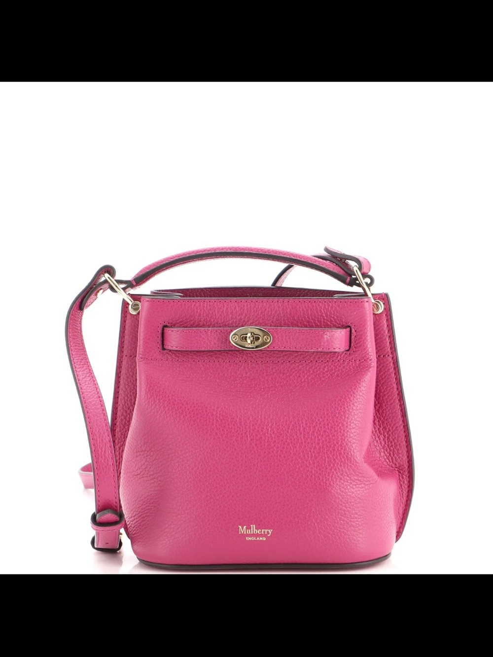 Mulberry Hot Pink Pebbled Leather Small Crossbody Bag